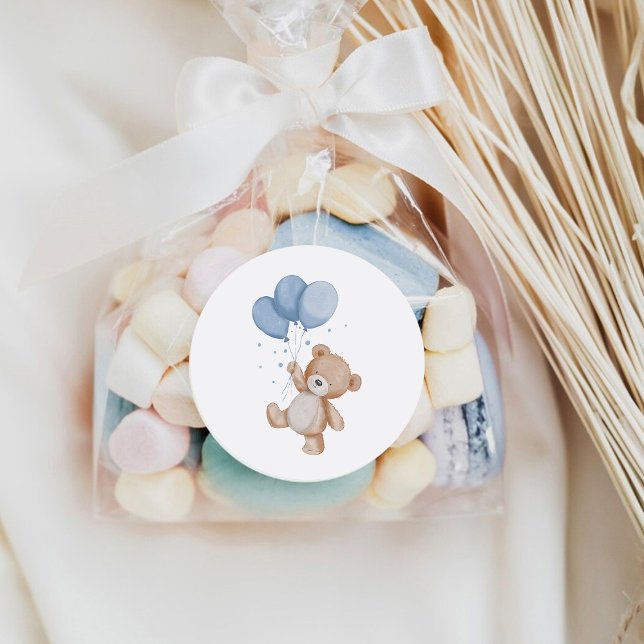 Adesivo Redondo Urso de Corda (Criador carregado)