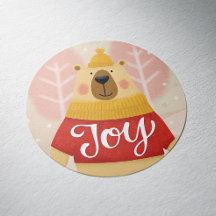 Urso de Inverno Alegre da Floresta | Natal Adoráve