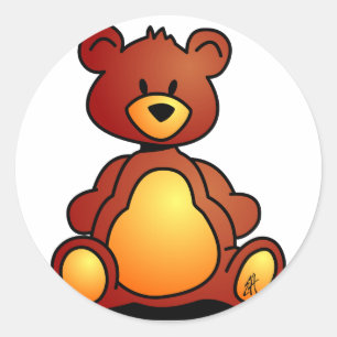 Adesivo Redondo Urso de ursinho