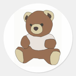 Adesivo Redondo Urso de ursinho
