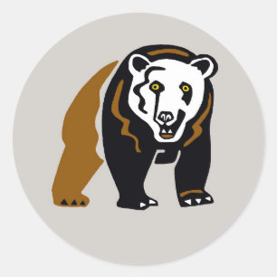 Adesivo Redondo URSO Grelha - Vinheta