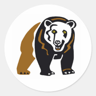 Adesivo Redondo URSO Grelha - Vinheta