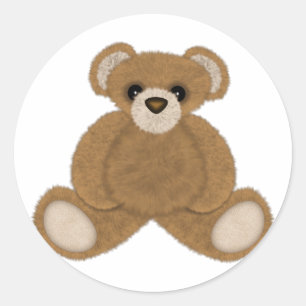Adesivo Redondo Urso macio