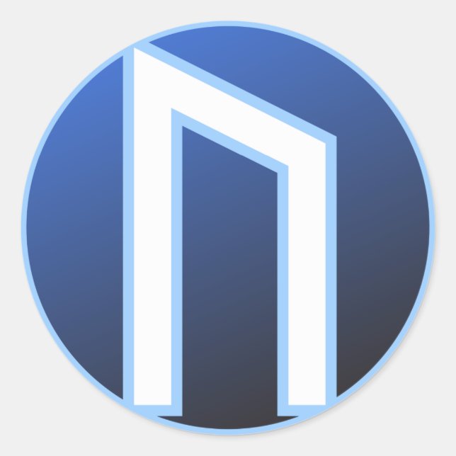 Adesivo Redondo Uruz Ur Rune (Frente)