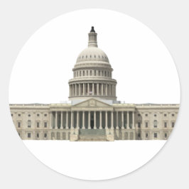 Adesivo Redondo US Capital Building: Washington DC