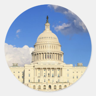 Adesivo Redondo US Capitol Building, Washington DC, EUA