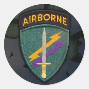 Adesivo Redondo USACAPOC( A) Operações Psicológicas Especiais Ops