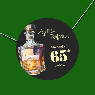 Adesivo Redondo Uscato à Perfeição Aniversário de 65 anos do Whisk