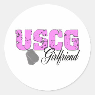 Adesivo Redondo uscg99girlfriend2