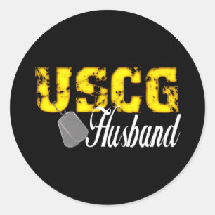 Adesivo Redondo uscg99husbandblk