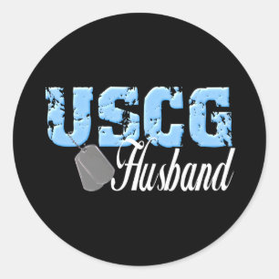 Adesivo Redondo uscg99marido3blk