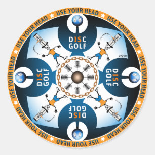 Adesivo Redondo Use a sua cabeça