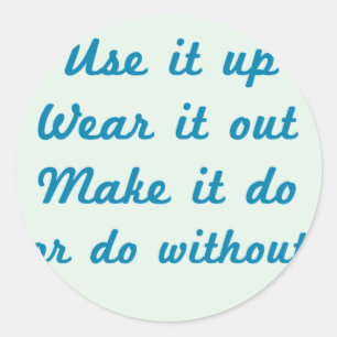 Adesivo Redondo Use-o para cima