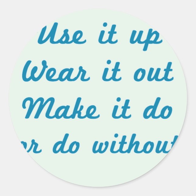 Adesivo Redondo Use-o para cima (Frente)