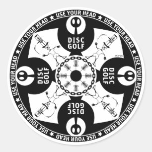 Adesivo Redondo Use sua cabeça