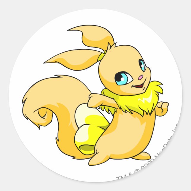 Adesivo Redondo Usul Amarelo (Frente)