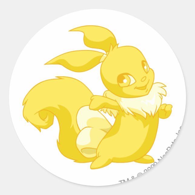 Adesivo Redondo Usul Dourado (Frente)