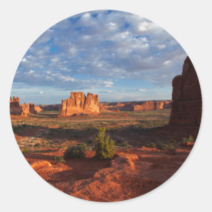 Adesivo Redondo Utah, Parque Nacional dos Arcos, formações rochosa