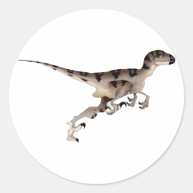 Adesivo Redondo Utahraptor (Frente)