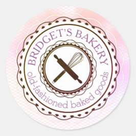 Adesivo Redondo Utensílios cozinheiros sussurram da cozinha do ade