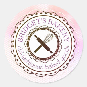 Adesivo Redondo Utensílios cozinheiros sussurram da cozinha do ade