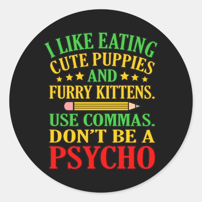 Adesivo Redondo Utilizar o Aprendiz de Língua Inglesa do Liceu (Frente)