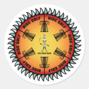 Adesivo Redondo Utilize a sua cabeça 2