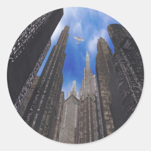 Adesivo Redondo utopópolis