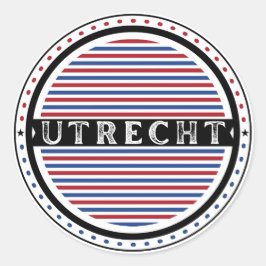 Adesivo Redondo Utrecht City Pride Emblem – Dutch Identity