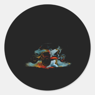 Adesivo Redondo Utv Uma Pequena Sujeira Nunca Machuca Sxs Andando