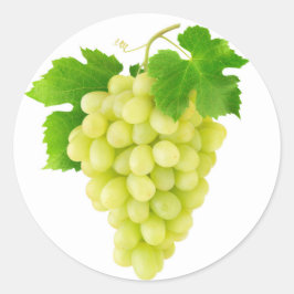 Adesivo Redondo Uva branca