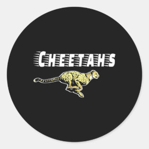 Adesivo Redondo Vá Cheetahs Futebol Beisebol Basquete Equipes de T