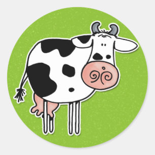 Adesivo Redondo vaca