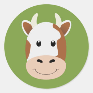 Adesivo Redondo Vaca