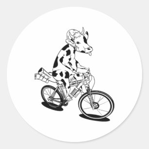 Adesivo Redondo Vaca Bikepacking Mountain Bike Vaca Bikepacking Mt
