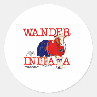 Adesivo Redondo Vaca de Indiana Wander