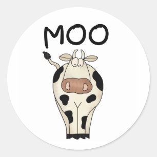 Adesivo Redondo Vaca do MOO