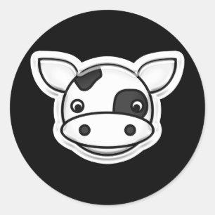 Adesivo Redondo Vaca do MOO