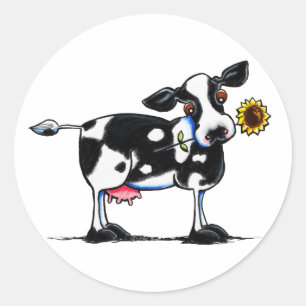 Adesivo Redondo Vaca ensolarada