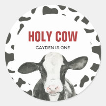 Vaca Sagrada É Um Aniversário de Impressão de Vaca