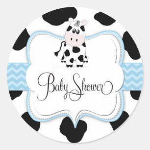 Adesivo Redondo Vaca-Vaca-Vaca em Azul
