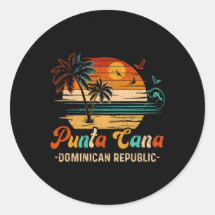 Adesivo Redondo Vacação 2025 Matchi, na República Dominicana de Pu