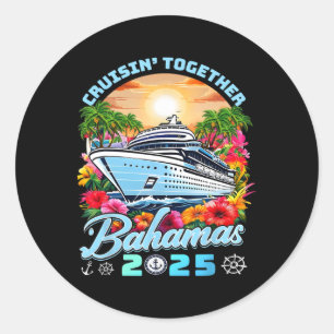 Adesivo Redondo Vacinação De Cruzeiros Familiares 2025 Cruisin Jun