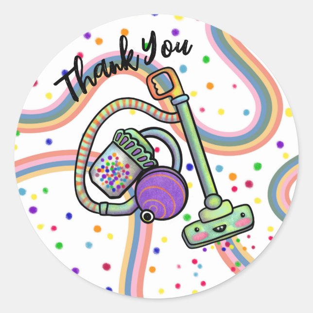 Adesivo Redondo Vácuo - Vinhetas (Frente)