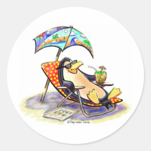 Adesivo Redondo Vagabundo da praia