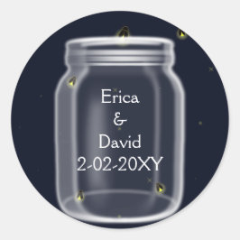 Adesivo Redondo vagalumes, pedras de casal