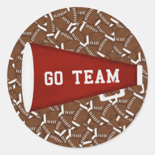 Adesivo Redondo Vai a equipe