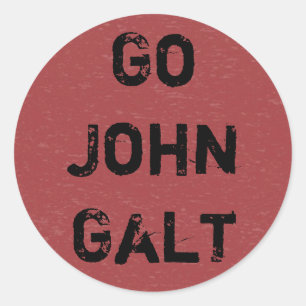Adesivo Redondo Vai John Galt