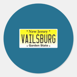 Adesivo Redondo Vailsburg Newark Nj Cidade Nova