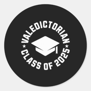 Adesivo Redondo Valedictorian Cl De Graduação De 2025